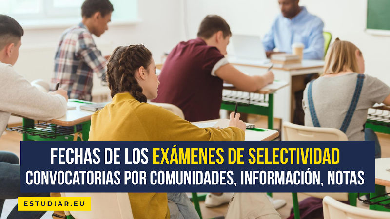 Fecha de los exámenes de Selectividad por Comunidades